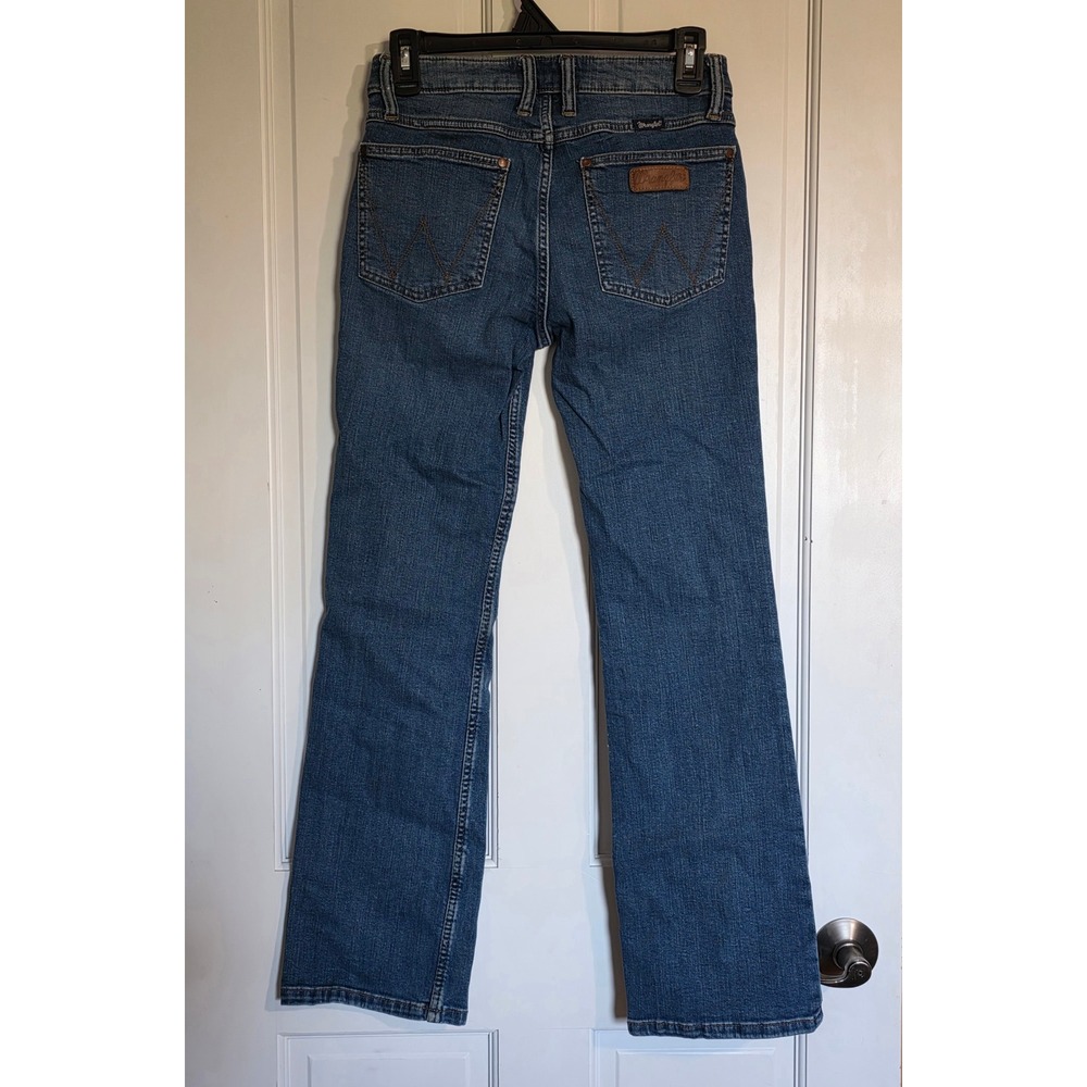 Wrangler Retro Mae Mid Rise Bootcut Jeans Medium Wash Blue 27x30 1009MWZKN